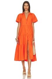 Brochu Walker Havana Dress in Tangerine at Revolve