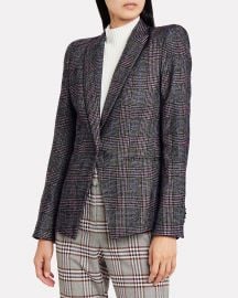 Brock Glen Plaid Dickey Blazer by Veronica Beard at Intermix