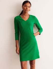 Bronte Ottoman Dress-Rich Emerald Boden USA at Boden