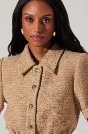 Bronwyn Puff Sleeve Tweed Jacket ASTR the Label at ASTR The Label