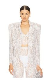 Bronx And Banco Capri Blanc Lace Blazer In White at Revolve