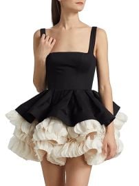 Bronx And Banco Catalina Ruffled Satin Minidress at Saks Fifth Avenue