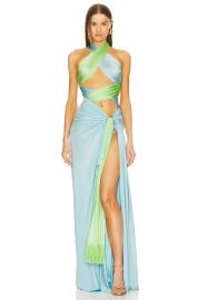 Bronx And Banco Cleopatra Gown In Light Blue Green at Revolve