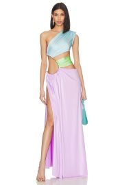 Bronx And Banco Jamilia One Shoulder Gown In Lilac Multicolor at Revolve