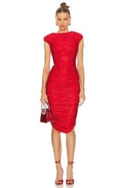 Bronx And Banco Maya Midi Dress In Red at Revolve