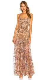 Bronx And Banco Runway Midnight Gown In Gold at Revolve