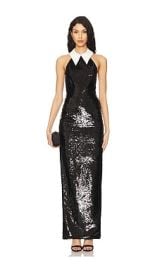 Bronx And Banco Wednesday Sequin Gown In Black at Revolve