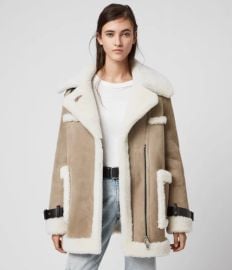 Bronx Shearling Coat at All Saints