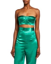 Bronx and Banco Capri Blanc Strapless Satin Bralette at Neiman Marcus