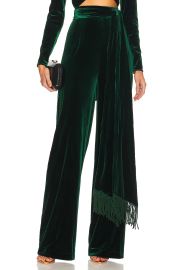 Bronx and Banco Cleopatra Velvet Wrap Top and Pant at Revolve