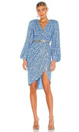 Bronx and Banco Elizabeth Midi Dress in Ice Blue at Revolve