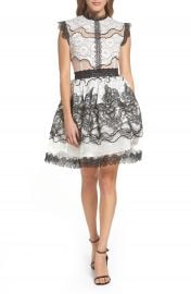 Bronx and Banco Orchid Cap Sleeve Lace Dress at Nordstrom