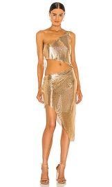 Bronx and Banco Xenia One Shoulder Dress in Gold at Revolve