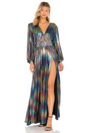 Bronx and Banco Zoe Petrol Gown at Revolve