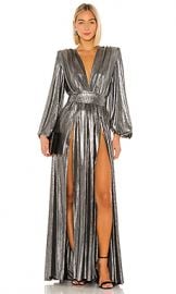 Bronx and Banco Zoe Silver Gown in Silver from Revolve com at Revolve