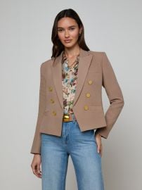 Brooke Blazer in PortabellaMulti Floral Tapestry L39AGENCE at L'Agence