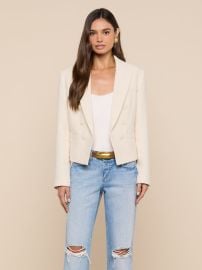 Brooke Tweed Blazer in Ecru L39AGENCE at L'Agence