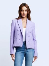 Brooke Tweed Blazer in Lavender  at LAgence