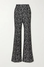 Brooke lace and crepe flared pants at Net a Porter