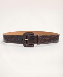 Brooks Brothers Leather Croc Embossed Belt at Brooks Brothers