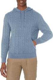 Brooks Brothers Men39s Cotton Cable Knit Hoodie Sweater at Amazon Mens Clothing store at Amazon