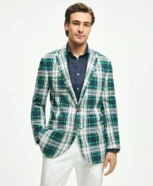 Brooks Brothers Regent Classic Fit Cotton Seersucker Madras Plaid Sport Coat at Brooks Brothers