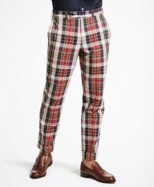 Brooks Brothers Regent Fit Madras Trousers at Brooks Brothers