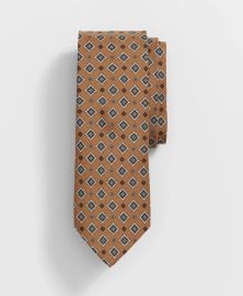 Brooks Brothers Silk Foulard Stamp Print Tie at Brooks Brothers