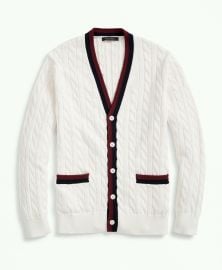 Brooks Brothers Vintage Inspired Supima Cotton Tennis Cardigan at Brooks Brothers