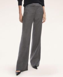 Brooks Brothers Wool Stretch Flannel Pinstripe Trousers at Brooks Brothers