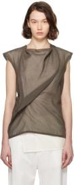 Brown And White Inawa Top at ssense