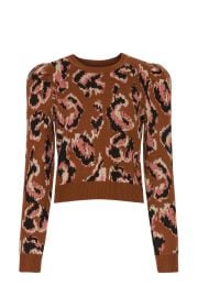 Brown Animal Print Sweater by Derek Lam Collective Rent the Runway at Rent the Runway