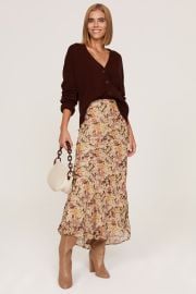 Brown Floral Midi Skirt by Polo Ralph Lauren for 55 Rent the Runway at Rent the Runway