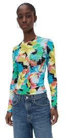 BruceGlen Brite Floral Long Sleeve Tee Brite Floral XL at Shopbop