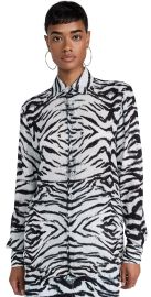 BruceGlen Snow Tiger Button Up Shirt Snow Tiger S at Shopbop