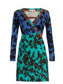 Brulon Foliage-print silk wrap dress at Matches