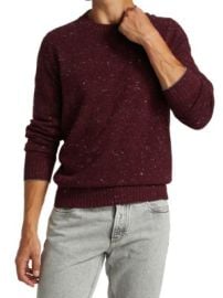 Brunello Cucinelli Flecked Wool amp Cashmere Crewneck Sweater on SALE at Saks Off 5th