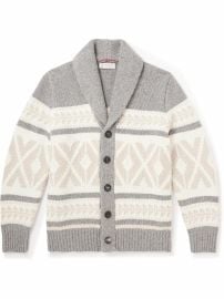 Brunello Cucinelli Nordic Jacquard Cardigan at Mr Porter