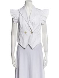 Brunello Cucinelli Ruffle Vest at The Real Real