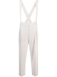 Brunello Cucinelli Suspender Tailored Trousers Neutrals TH at Farfetch