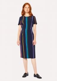 Brush Stripe Print Sheath Dress by Paul Smith at Paul Smith