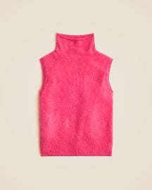 Brushed Cashmere Turtleneck Sweater Shell For Women JCrew at J. Crew