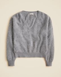 Brushed Cashmere V-neck Sweater For Women JCrew at J. Crew