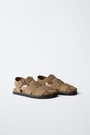 Buckled Fisherman Sandals at Zara