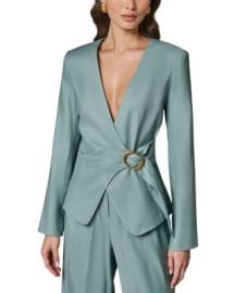 Buckled Wrap Blazer at Bloomingdales