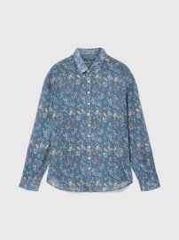 Bucks Shirt in Steel Blue at John Varvatos