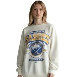 Buffalo Sabres Wild Collective Unisex Vintage White Crewneck Buffalo ProShop at Buffalo ProShop