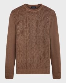 Bugatchi Menx27s Wool Knit Sweater at Neiman Marcus