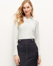 Bumble Bee Perfect Silk Shirt at Ann Taylor