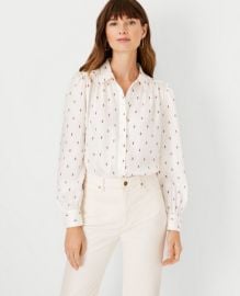 Bumblebee Shirred Blouse at Ann Taylor